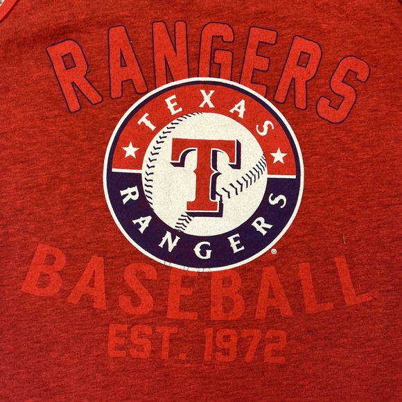 Texas Rangers Shirt Mens Small Red Logo MLB Baseball Sleeveless Tank Top Muscle - Picture 2 of 8